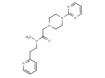 N-methyl-N-[2-(2-pyridinyl)ethyl]-2-[4-(2-pyrimidinyl)-1-piperazinyl]acetamide