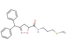 3-(diphenylmethyl)-N-[3-(methylthio)propyl]-4,5-dihydro-5-isoxazolecarboxamide