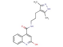 N-[3-(3,5-dimethyl-1H-pyrazol-4-yl)propyl]-2-hydroxy-4-quinolinecarboxamide