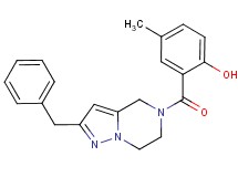 2-[(2-benzyl-6,7-dihydropyrazolo[1,5-a]pyrazin-5(4H)-yl)carbonyl]-4-methylphenol