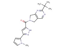 2-tert-butyl-6-{[3-(1-methyl-1H-pyrrol-2-yl)-1H-pyrazol-5-yl]carbonyl}-6,7-dihydro-5H-pyrrolo[3,4-d]pyrimidine