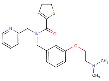 N-{3-[2-(dimethylamino)ethoxy]benzyl}-N-(2-pyridinylmethyl)-2-thiophenecarboxamide
