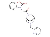 3-{2-oxo-2-[(1S*,5R*)-3-(pyridin-2-ylmethyl)-3,6-diazabicyclo[3.2.2]non-6-yl]ethyl}-1,3-benzoxazol-2(3H)-one