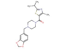 1-(1,3-benzodioxol-5-ylmethyl)-4-[(2-isopropyl-4-methyl-1,3-thiazol-5-yl)carbonyl]piperazine