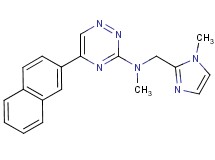 N-methyl-N-[(1-methyl-1H-imidazol-2-yl)methyl]-5-(2-naphthyl)-1,2,4-triazin-3-amine