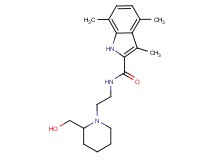 N-{2-[2-(hydroxymethyl)piperidin-1-yl]ethyl}-3,4,7-trimethyl-1H-indole-2-carboxamide