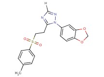 1-(1,3-benzodioxol-5-yl)-5-{2-[(4-methylphenyl)sulfonyl]ethyl}-1H-1,2,4-triazole