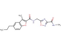 N-methyl-5-({[(3-methyl-5-propyl-1-benzofuran-2-yl)carbonyl]amino}methyl)-1,2,4-oxadiazole-3-carboxamide