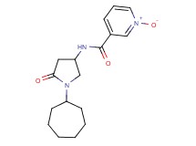 N-(1-cycloheptyl-5-oxo-3-pyrrolidinyl)nicotinamide 1-oxide