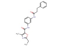 2-ethyl-4-methyl-N-{3-[(3-phenylpropanoyl)amino]phenyl}-1,3-oxazole-5-carboxamide