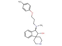 rel-(2R,3R)-3-{methyl[3-(4-methylphenoxy)propyl]amino}-2,3-dihydrospiro[indene-1,4'-piperidin]-2-ol bis(trifluoroacetate) (salt)