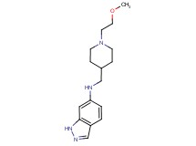 N-{[1-(2-methoxyethyl)-4-piperidinyl]methyl}-1H-indazol-6-amine bis(trifluoroacetate)