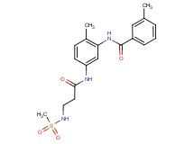3-methyl-N-[2-methyl-5-({3-[(methylsulfonyl)amino]propanoyl}amino)phenyl]benzamide