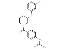 N-[4-({3-[(3-fluorophenyl)amino]-1-piperidinyl}carbonyl)phenyl]acetamide