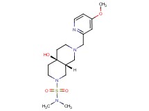(4aR*,8aR*)-4a-hydroxy-7-[(4-methoxypyridin-2-yl)methyl]-N,N-dimethyloctahydro-2,7-naphthyridine-2(1H)-sulfonamide