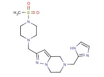5-(1H-imidazol-2-ylmethyl)-2-{[4-(methylsulfonyl)-1-piperazinyl]methyl}-4,5,6,7-tetrahydropyrazolo[1,5-a]pyrazine