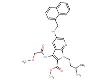 methyl 3-[(methoxyacetyl)amino]-1-(3-methylbutyl)-5-[(1-naphthylmethyl)amino]-1H-pyrrolo[2,3-b]pyridine-2-carboxylate