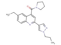 6-ethyl-2-(1-propyl-1H-pyrazol-4-yl)-4-(pyrrolidin-1-ylcarbonyl)quinoline