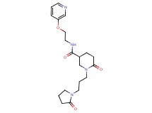 6-oxo-1-[3-(2-oxo-1-pyrrolidinyl)propyl]-N-[2-(3-pyridinyloxy)ethyl]-3-piperidinecarboxamide