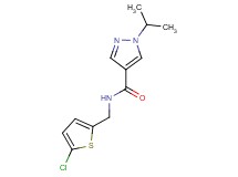 N-[(5-chloro-2-thienyl)methyl]-1-isopropyl-1H-pyrazole-4-carboxamide