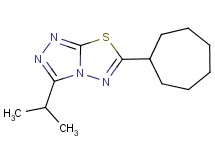 6-cycloheptyl-3-isopropyl[1,2,4]triazolo[3,4-b][1,3,4]thiadiazole