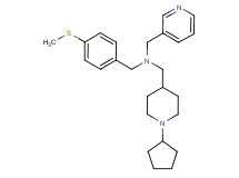 1-(1-cyclopentyl-4-piperidinyl)-N-[4-(methylthio)benzyl]-N-(3-pyridinylmethyl)methanamine