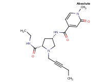 N-{(3S,5S)-5-[(ethylamino)carbonyl]-1-pent-2-yn-1-ylpyrrolidin-3-yl}-1-methyl-2-oxo-1,2-dihydropyridine-4-carboxamide