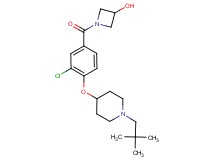 1-(3-chloro-4-{[1-(2,2-dimethylpropyl)piperidin-4-yl]oxy}benzoyl)azetidin-3-ol