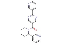 2-(3-pyridinyl)-5-{[2-(3-pyridinyl)-1-piperidinyl]carbonyl}pyrimidine
