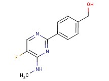 {4-[5-fluoro-4-(methylamino)-2-pyrimidinyl]phenyl}methanol