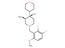 (3R*,4R*)-1-(2,3-difluoro-6-methoxybenzyl)-3-methyl-4-(tetrahydro-2H-pyran-4-yl)-4-piperidinol