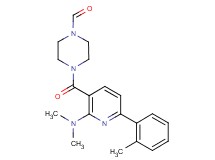 4-{[2-(dimethylamino)-6-(2-methylphenyl)-3-pyridinyl]carbonyl}-1-piperazinecarbaldehyde