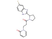1-{3-[2-(5-fluoro-1H-benzimidazol-2-yl)-1-pyrrolidinyl]-3-oxopropyl}-2(1H)-pyridinone