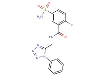 5-(aminosulfonyl)-2-fluoro-N-[(1-phenyl-1H-tetrazol-5-yl)methyl]benzamide