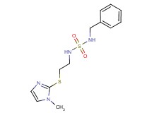 N-benzyl-N'-{2-[(1-methyl-1H-imidazol-2-yl)thio]ethyl}sulfamide