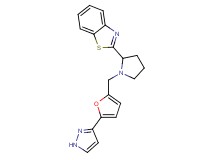 2-(1-{[5-(1H-pyrazol-3-yl)-2-furyl]methyl}-2-pyrrolidinyl)-1,3-benzothiazole