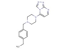 5-[4-(4-ethylbenzyl)piperazin-1-yl][1,2,4]triazolo[4,3-a]pyrimidine
