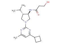 N-[rel-(3R,4S)-1-(4-cyclobutyl-6-methyl-2-pyrimidinyl)-4-isopropyl-3-pyrrolidinyl]-3-hydroxypropanamide hydrochloride