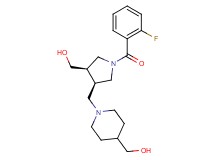 ((3R*,4R*)-1-(2-fluorobenzoyl)-4-{[4-(hydroxymethyl)piperidin-1-yl]methyl}pyrrolidin-3-yl)methanol