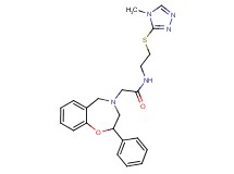 N-{2-[(4-methyl-4H-1,2,4-triazol-3-yl)thio]ethyl}-2-(2-phenyl-2,3-dihydro-1,4-benzoxazepin-4(5H)-yl)acetamide