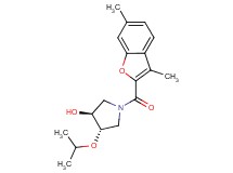 (3S*,4S*)-1-[(3,6-dimethyl-1-benzofuran-2-yl)carbonyl]-4-isopropoxy-3-pyrrolidinol