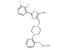 1-{[2-(2,3-difluorophenyl)-5-methyl-1,3-oxazol-4-yl]methyl}-4-(2-ethoxyphenyl)piperazine