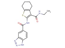 N-{3-[(ethylamino)carbonyl]-4,5,6,7-tetrahydro-1-benzothien-2-yl}-1H-1,2,3-benzotriazole-5-carboxamide