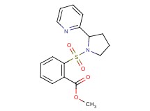 methyl 2-{[2-(2-pyridinyl)-1-pyrrolidinyl]sulfonyl}benzoate