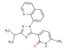 3-(3-isopropyl-1-quinolin-8-yl-1H-1,2,4-triazol-5-yl)-6-methylpyridin-2(1H)-one