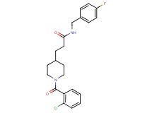 3-[1-(2-chlorobenzoyl)-4-piperidinyl]-N-(4-fluorobenzyl)propanamide