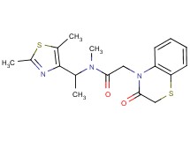 N-[1-(2,5-dimethyl-1,3-thiazol-4-yl)ethyl]-N-methyl-2-(3-oxo-2,3-dihydro-4H-1,4-benzothiazin-4-yl)acetamide