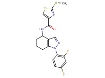 N-[1-(2,4-difluorophenyl)-4,5,6,7-tetrahydro-1H-indazol-4-yl]-2-(methylthio)-1,3-thiazole-4-carboxamide