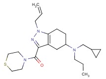 1-allyl-N-(cyclopropylmethyl)-N-propyl-3-(4-thiomorpholinylcarbonyl)-4,5,6,7-tetrahydro-1H-indazol-5-amine