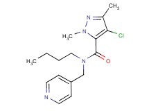 N-butyl-4-chloro-1,3-dimethyl-N-(pyridin-4-ylmethyl)-1H-pyrazole-5-carboxamide